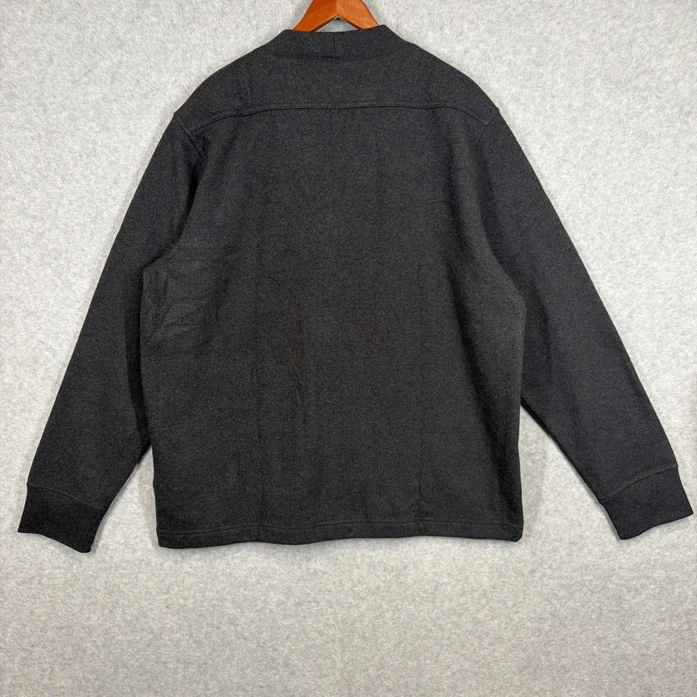 BANANA REPUBLIC Charcoal Gray Cardigan Sweater XL Tall Pockets Casual NWT